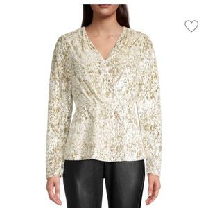 Elie Tahari  New Years Eve Gold Sparkles